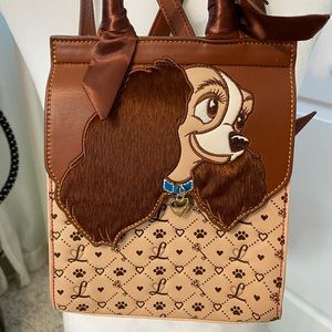 DISNEY DANIELLE NICOLE LADY AND THE TRAMP MONOGRAM MINI BACKPACK
